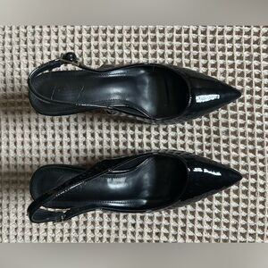 NWOT SIZE 41 approx 9 Elegant Black Women's Slingback Heels look for less